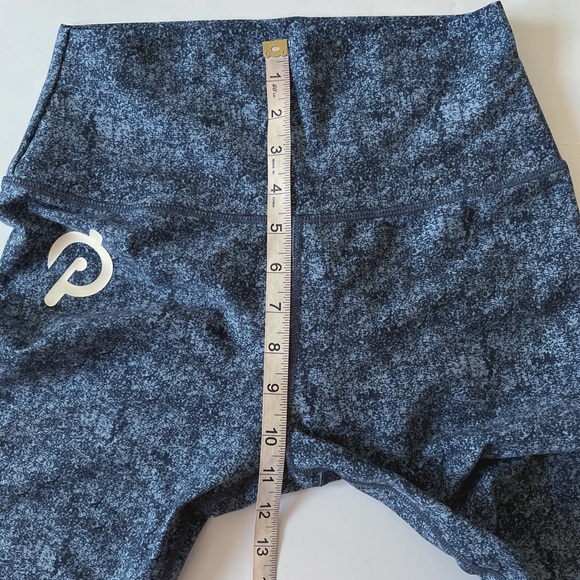 Peloton Cadence Blue Leggings Women’s Wide Waistband High rise Cropped Stretch - Picture 9 of 9